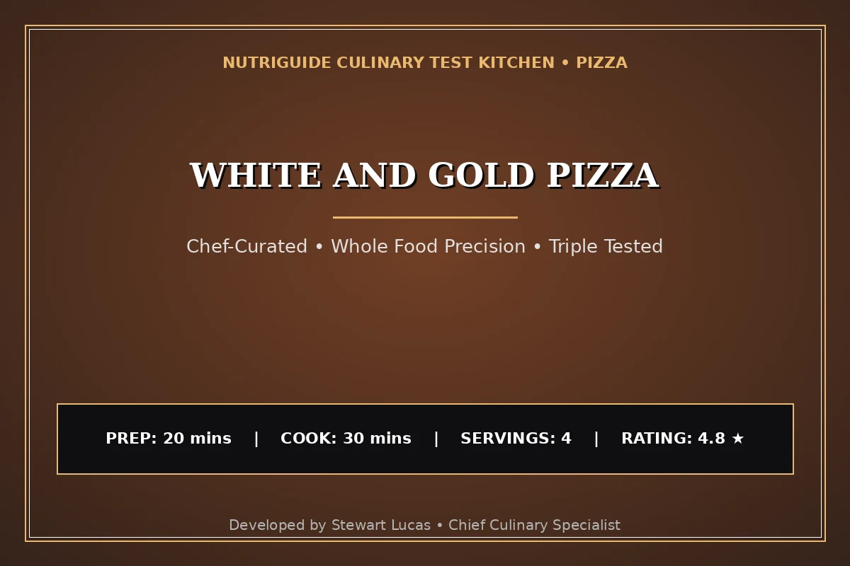 White And Gold Pizza