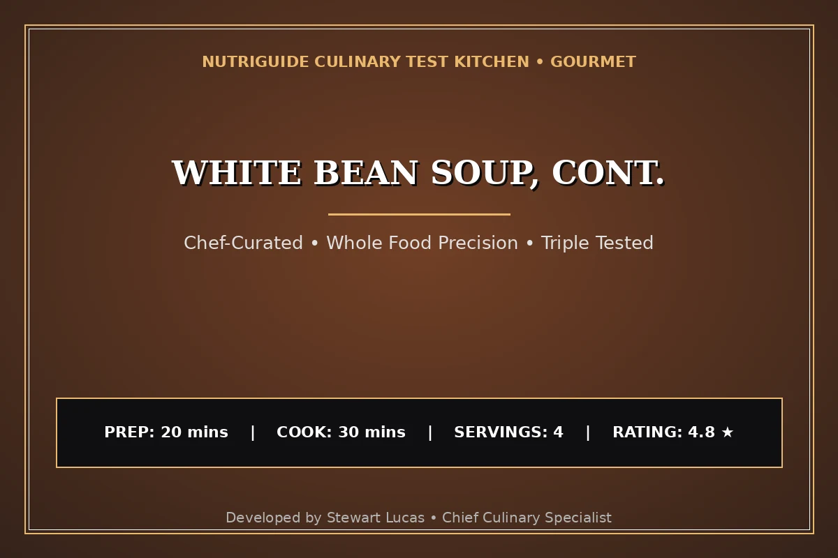 White Bean Soup, Cont.