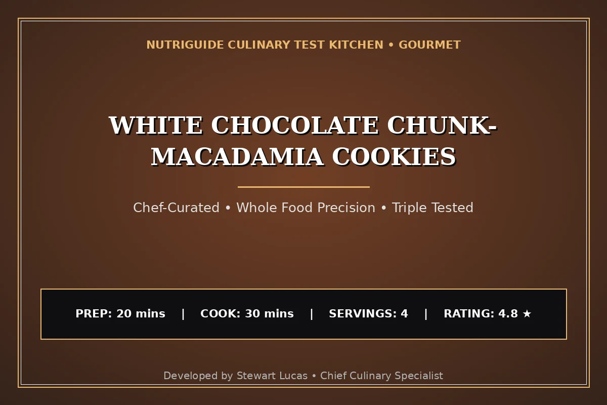 White Chocolate Chunk- Macadamia Cookies
