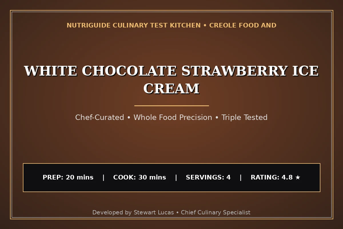 White Chocolate Strawberry Ice Cream