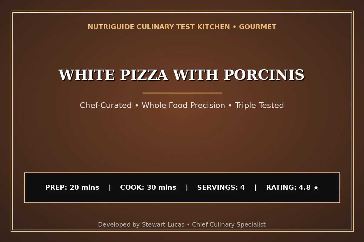 White Pizza With Porcinis