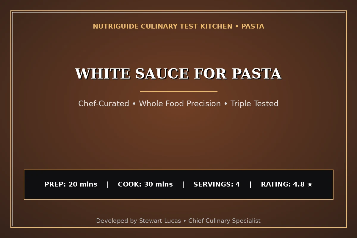 White Sauce For Pasta