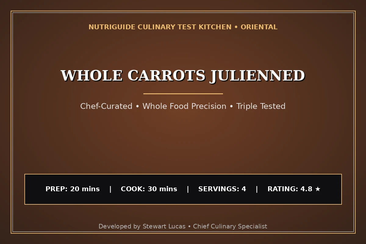 Whole Carrots Julienned