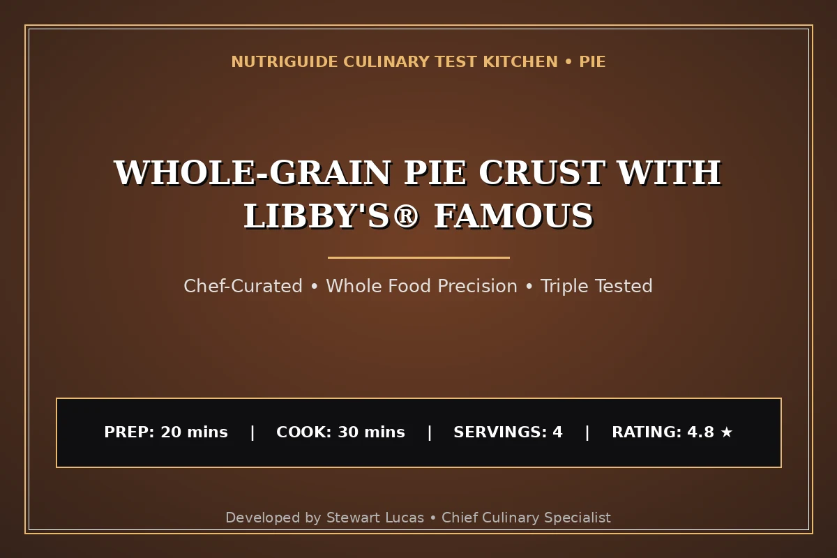 Whole-Grain Pie Crust With Libby'S® Famous