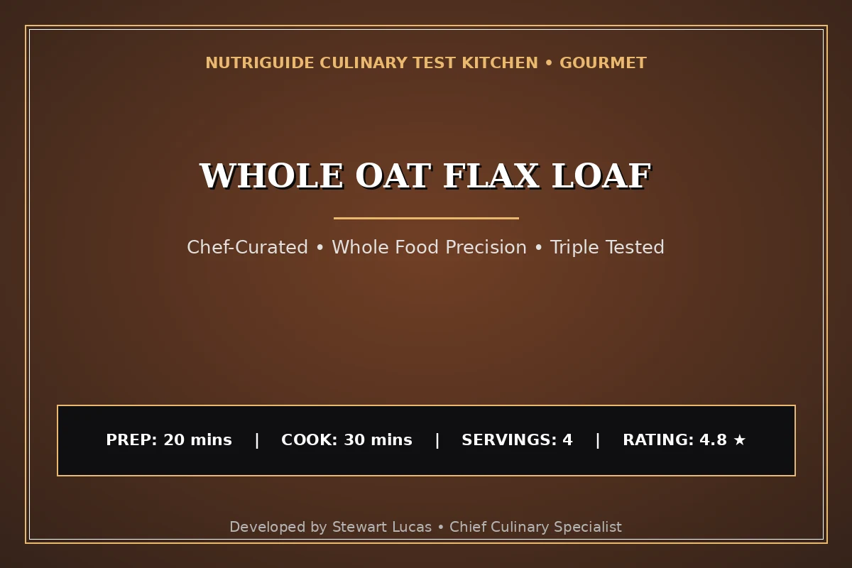 Whole Oat Flax Loaf
