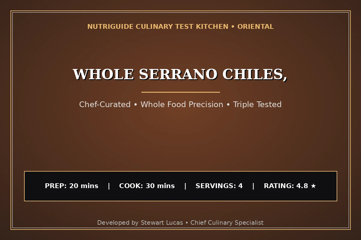 Whole Serrano Chiles,