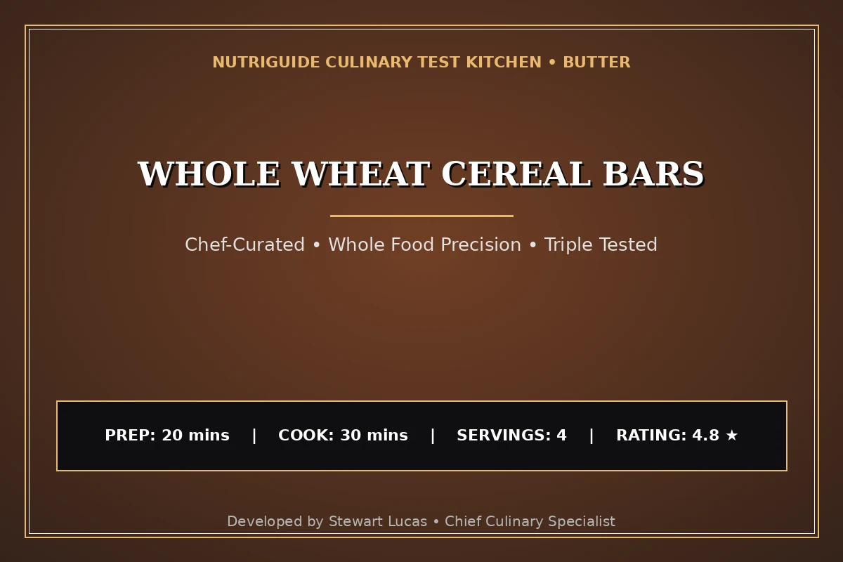 Whole Wheat Cereal Bars