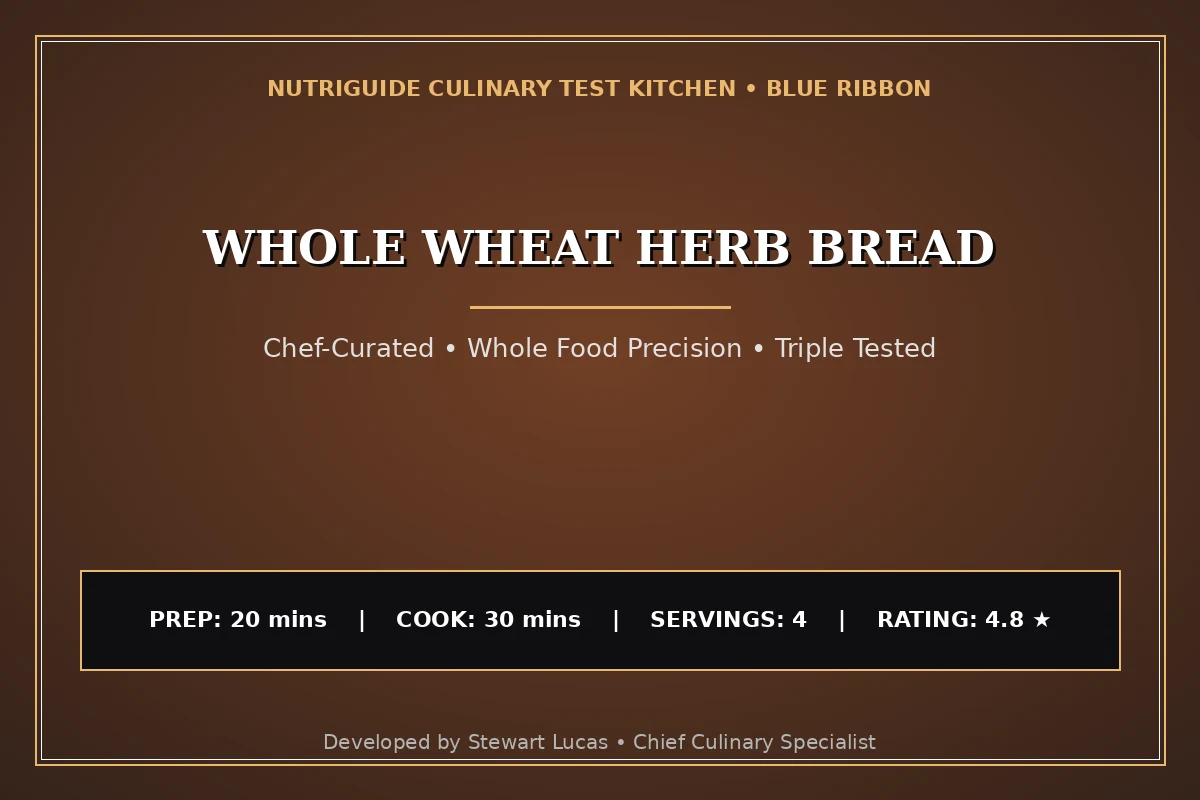 Whole Wheat Herb Bread
