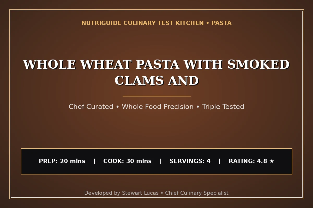Whole Wheat Pasta With Smoked Clams And