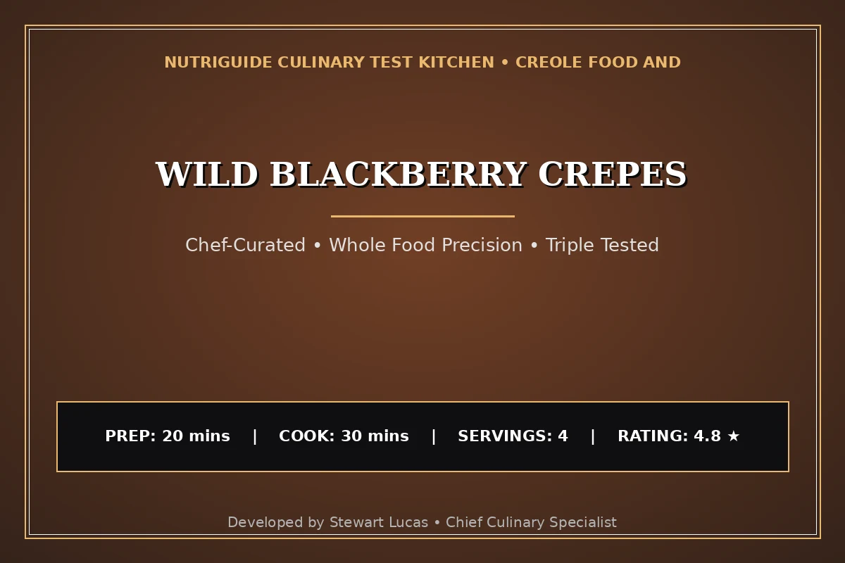 Wild Blackberry Crepes