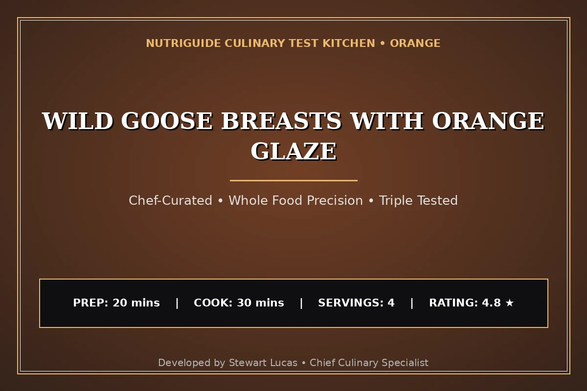 Wild Goose Breasts With Orange Glaze