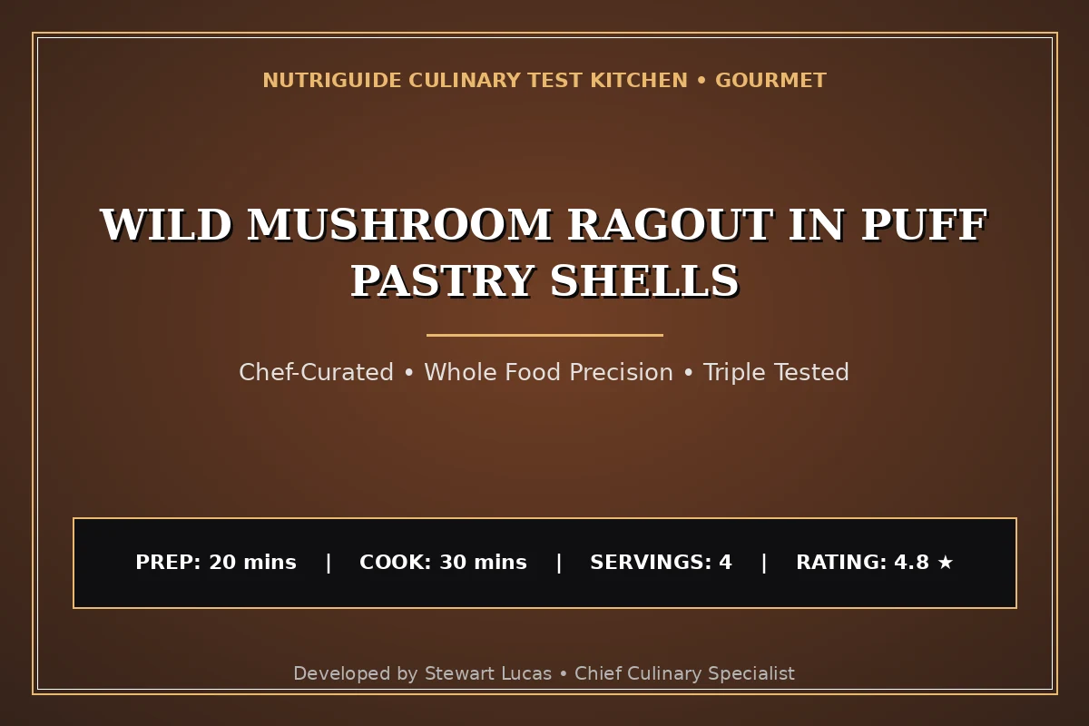 Wild Mushroom Ragout In Puff Pastry Shells