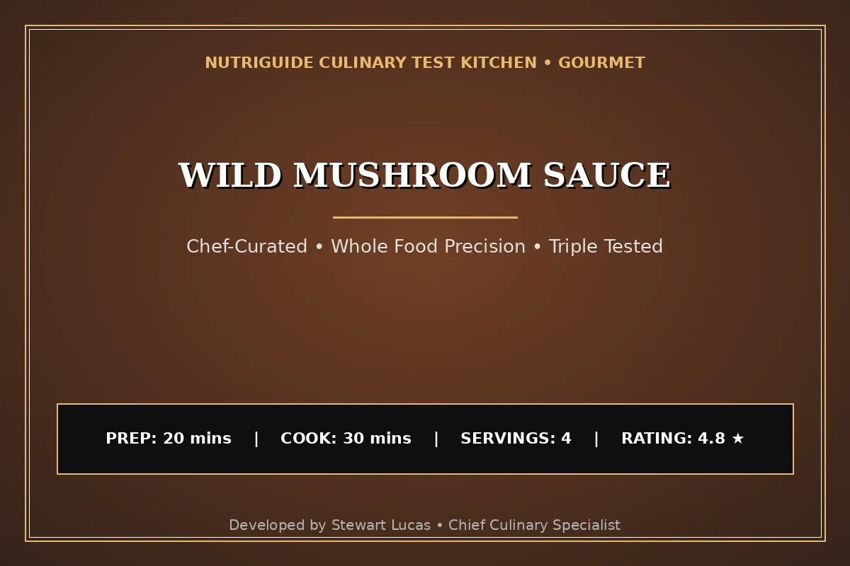 Wild Mushroom Sauce