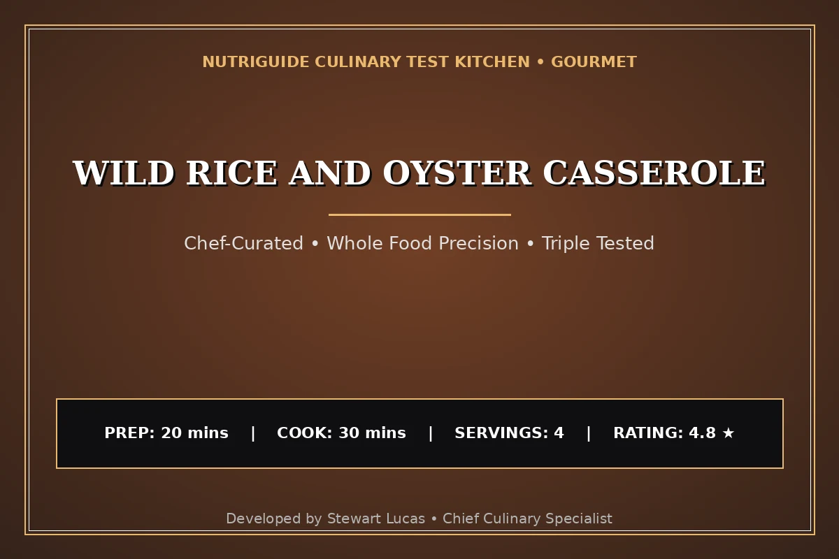 Wild Rice And Oyster Casserole