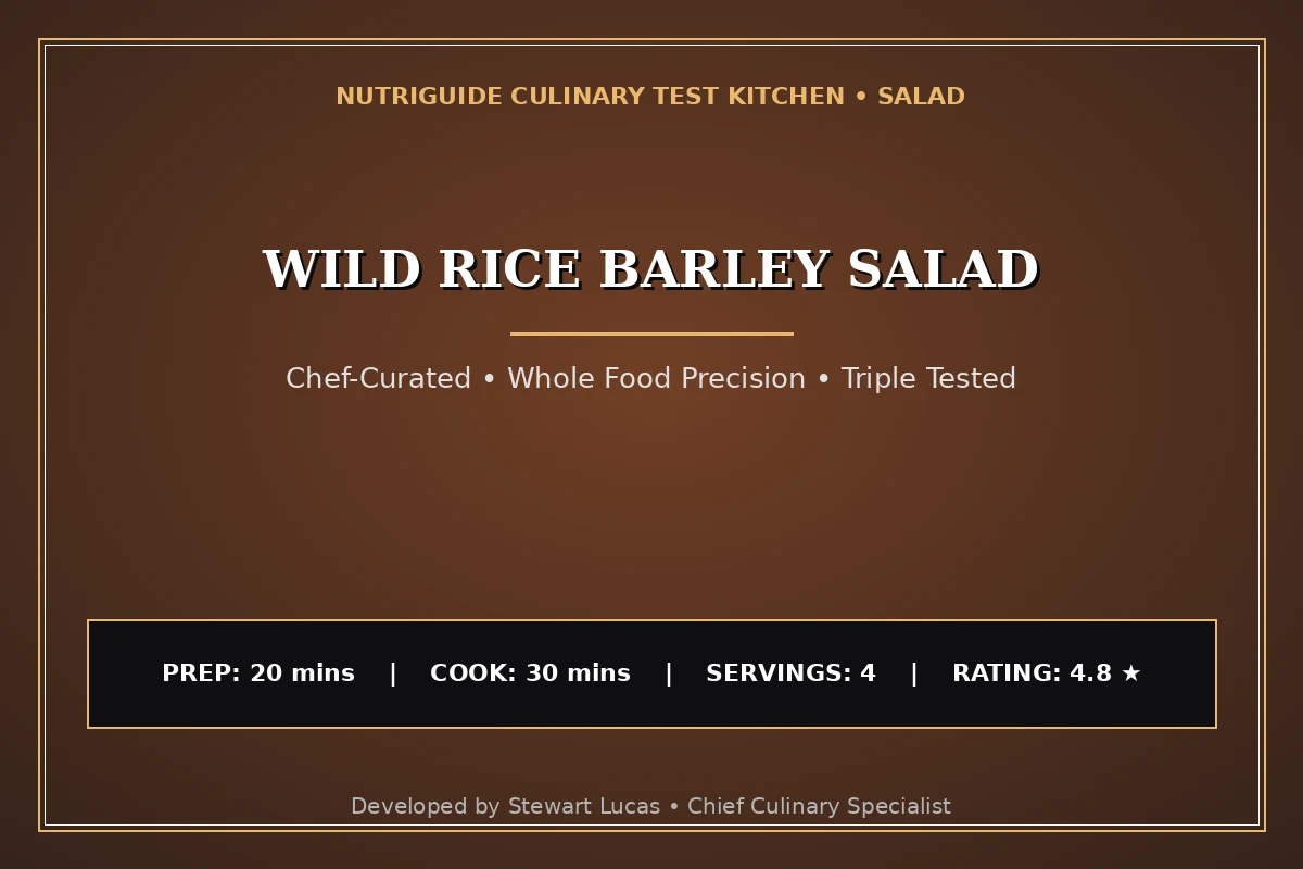 Wild Rice Barley Salad