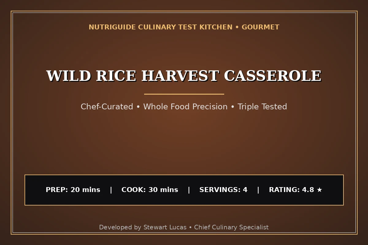 Wild Rice Harvest Casserole