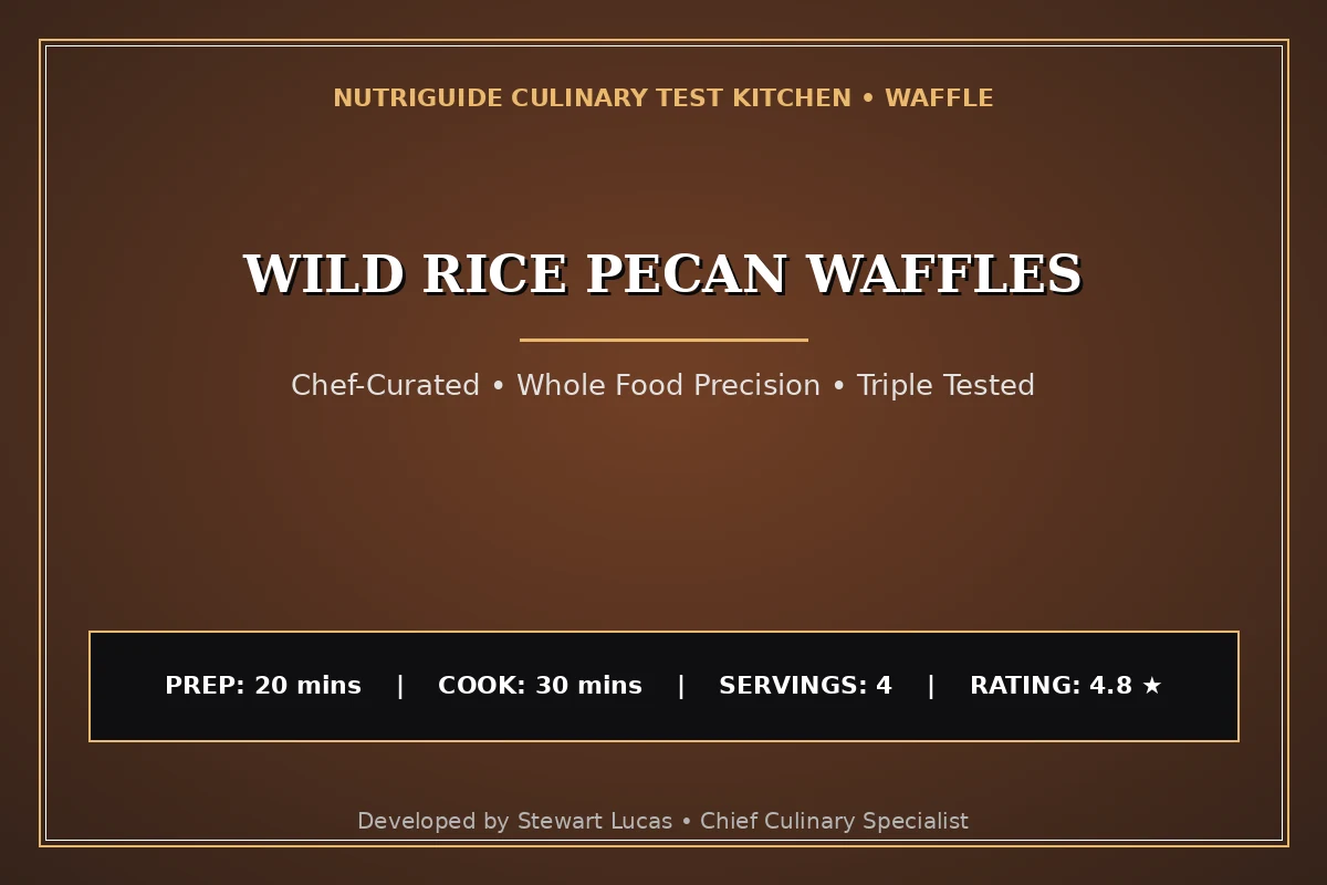 Wild Rice Pecan Waffles