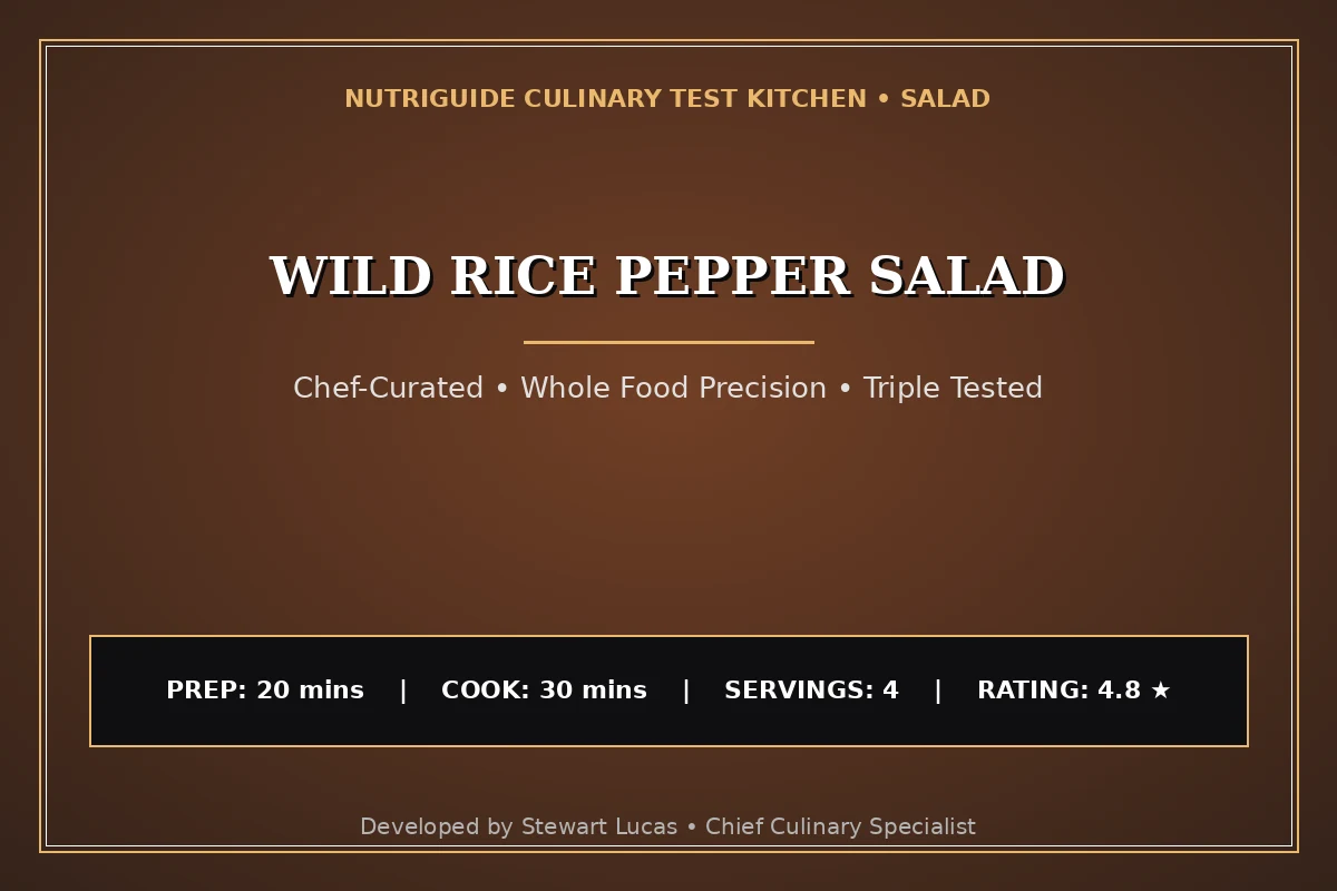 Wild Rice Pepper Salad