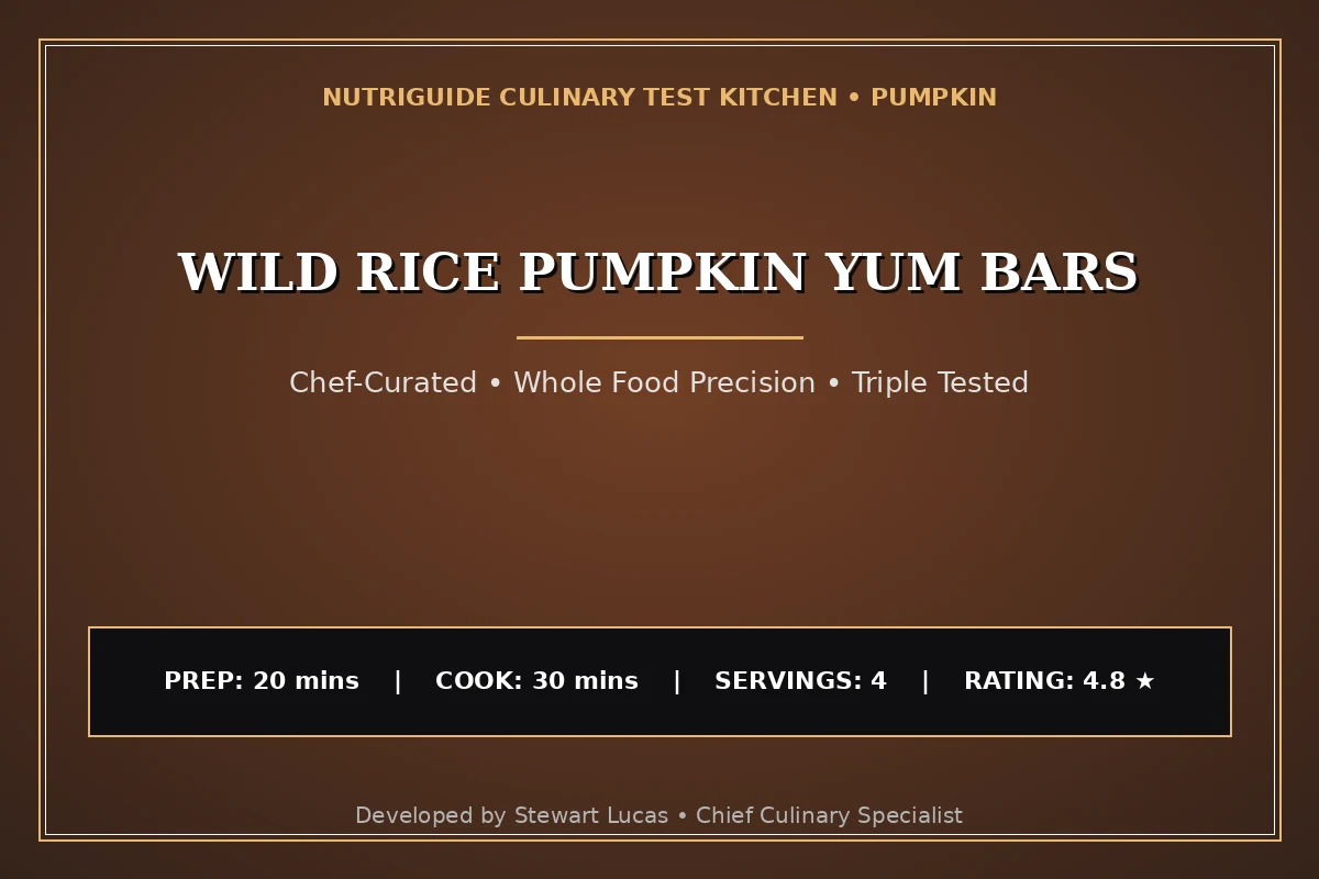 Wild Rice Pumpkin Yum Bars
