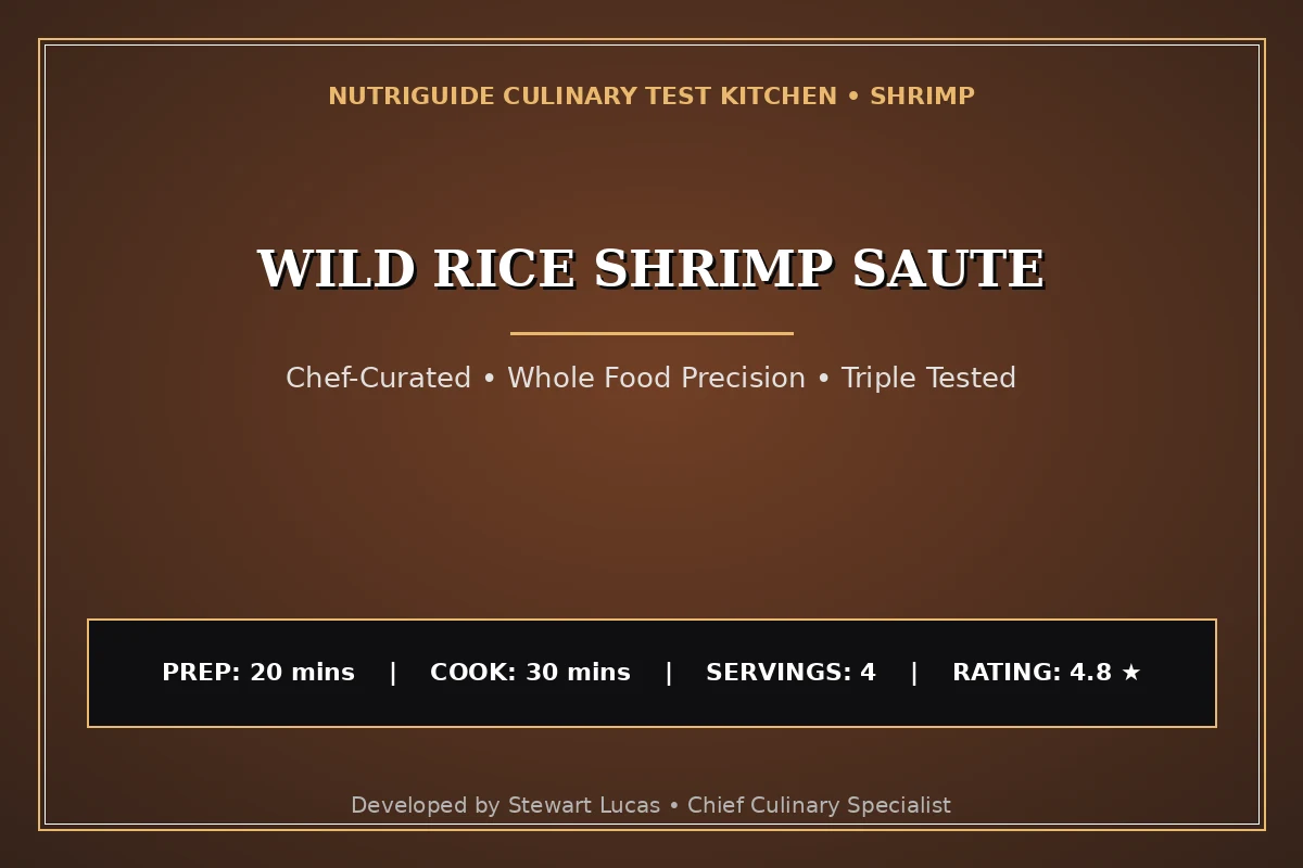 Wild Rice Shrimp Saute