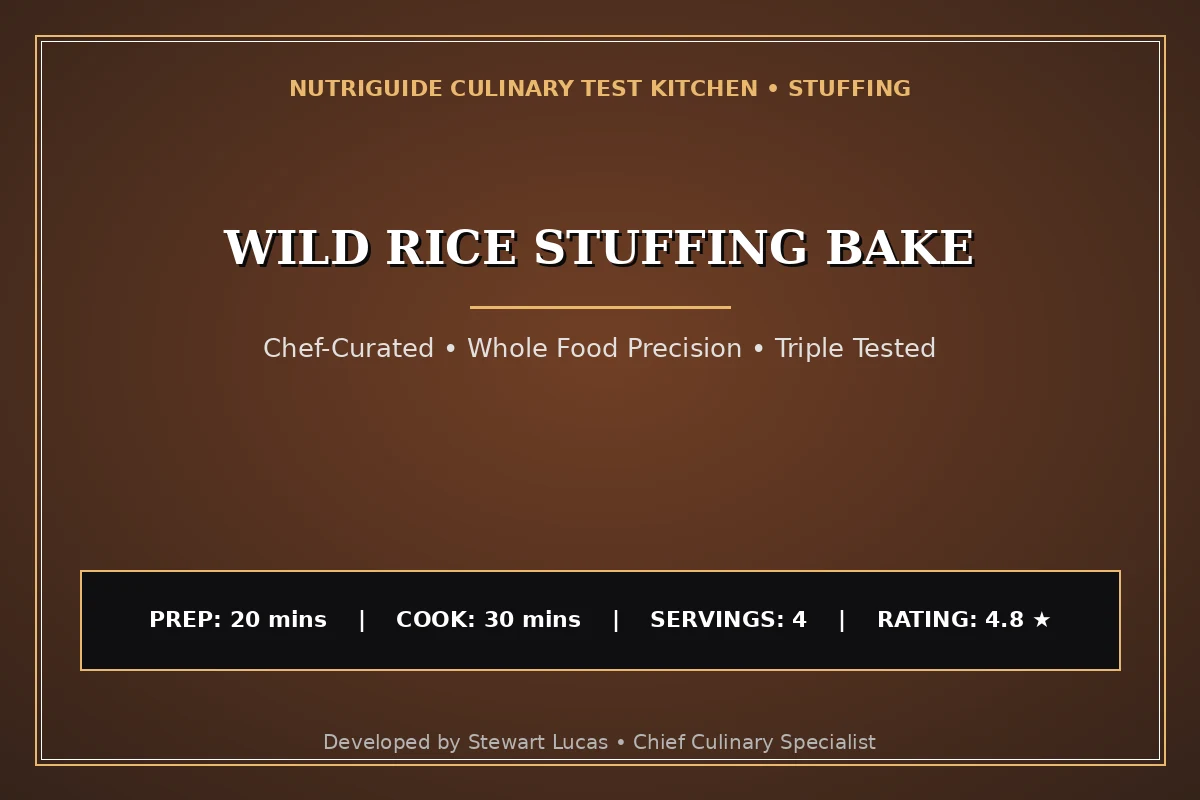 Wild Rice Stuffing Bake