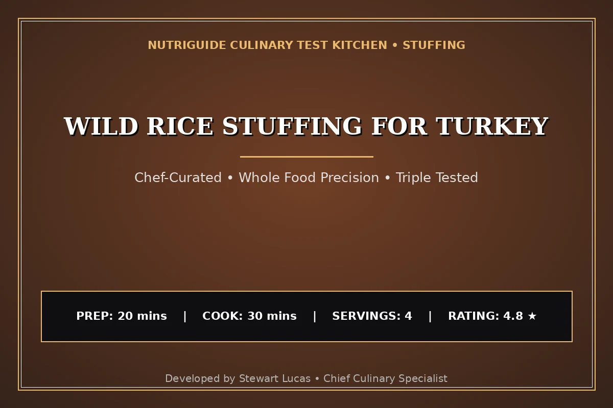 Wild Rice Stuffing For Turkey
