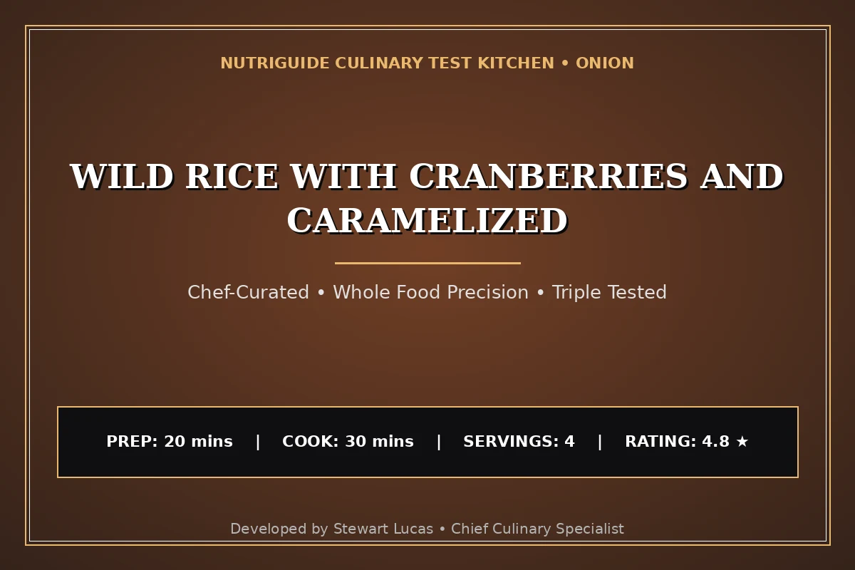 Wild Rice With Cranberries And Caramelized