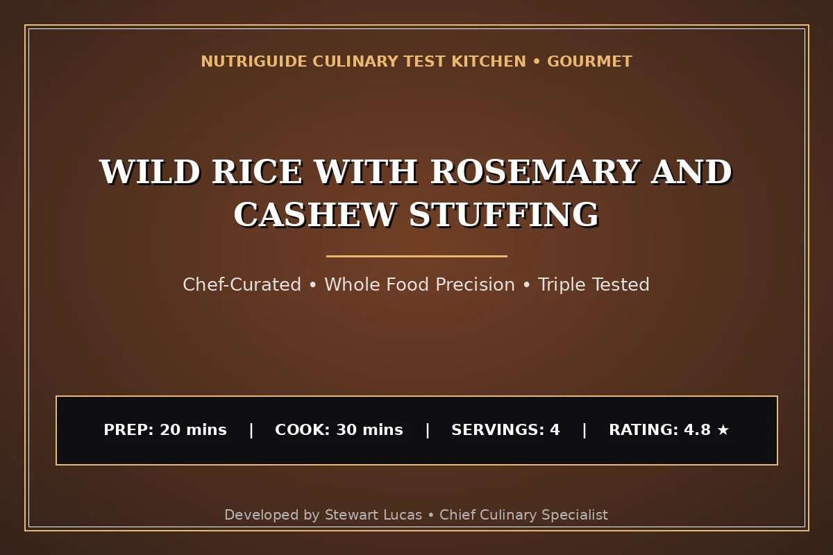 Wild Rice With Rosemary And Cashew Stuffing