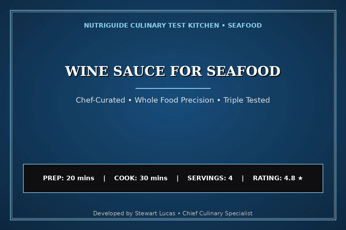 Wine Sauce For Seafood