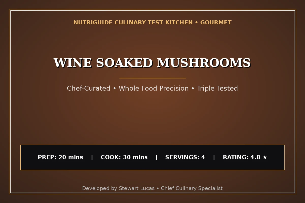 Wine Soaked Mushrooms