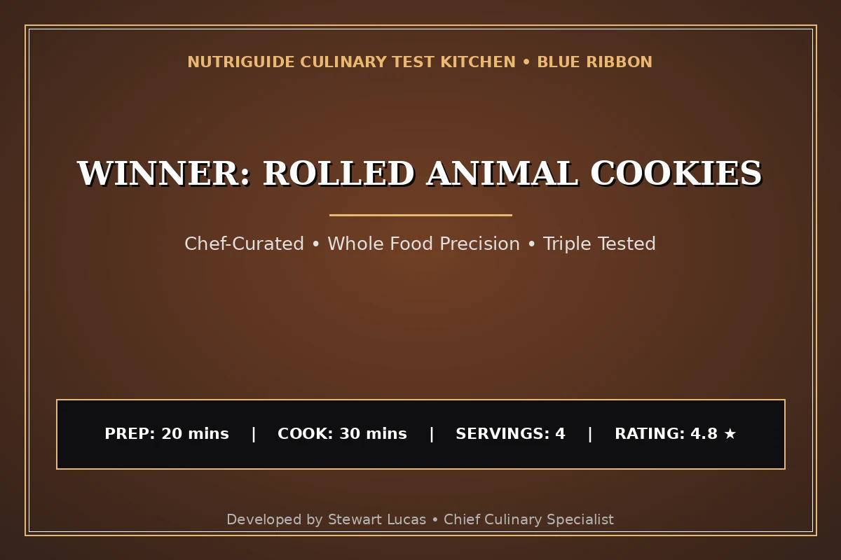 Winner: Rolled Animal Cookies