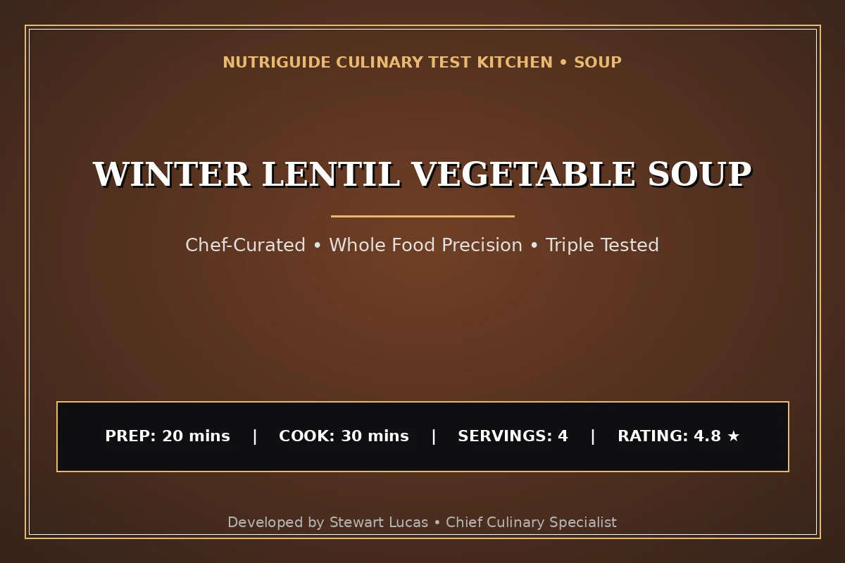 Winter Lentil Vegetable Soup