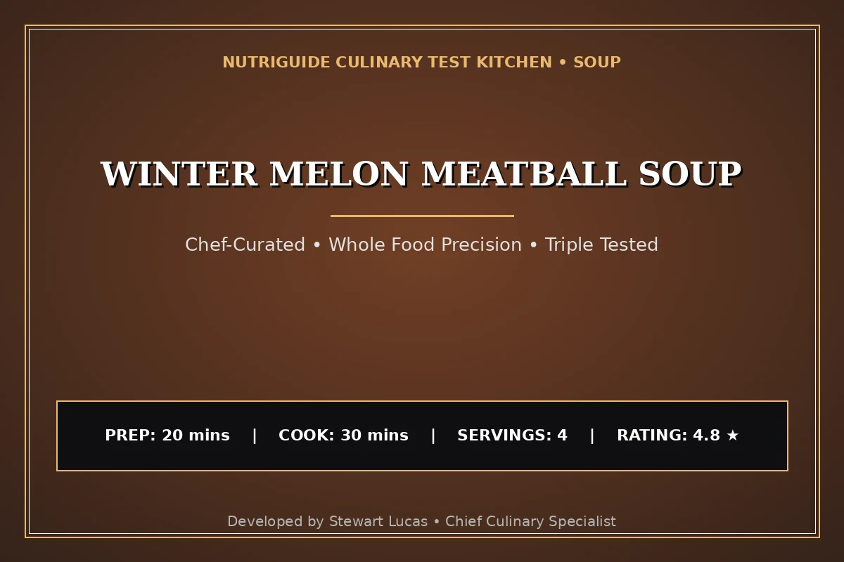 Winter Melon Meatball Soup