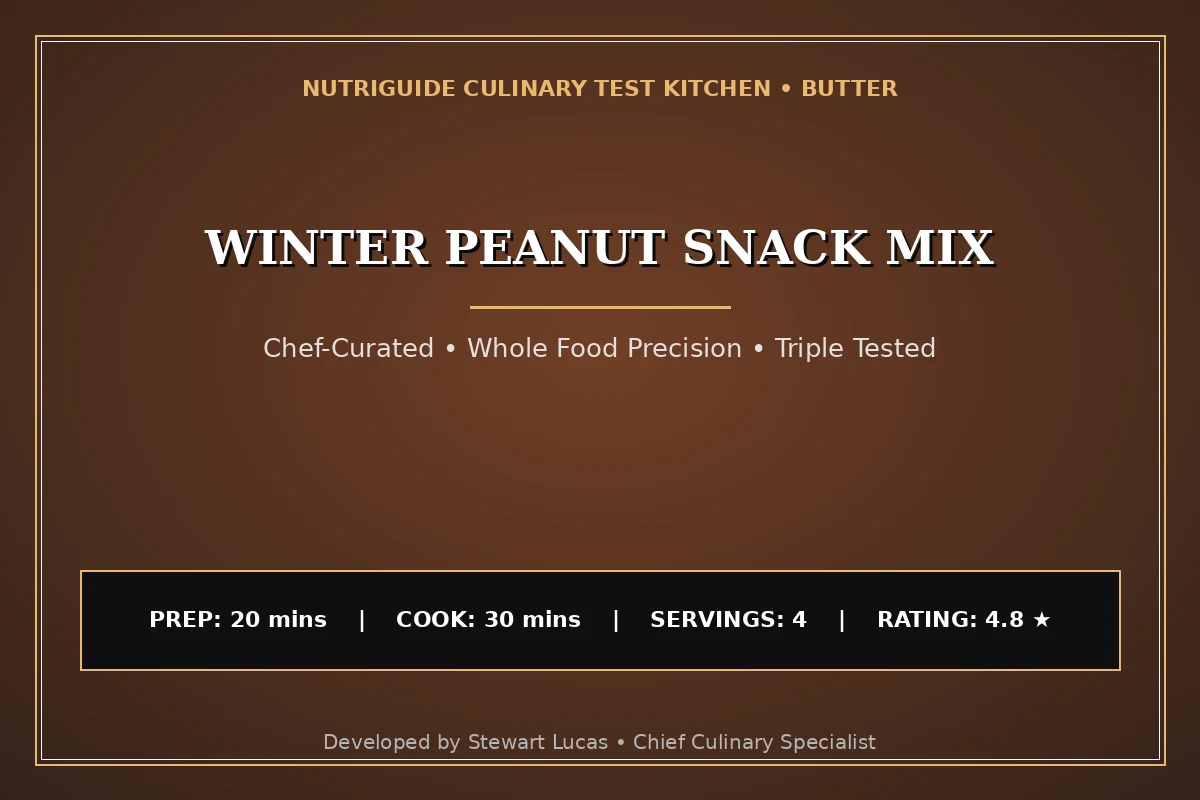 Winter Peanut Snack Mix