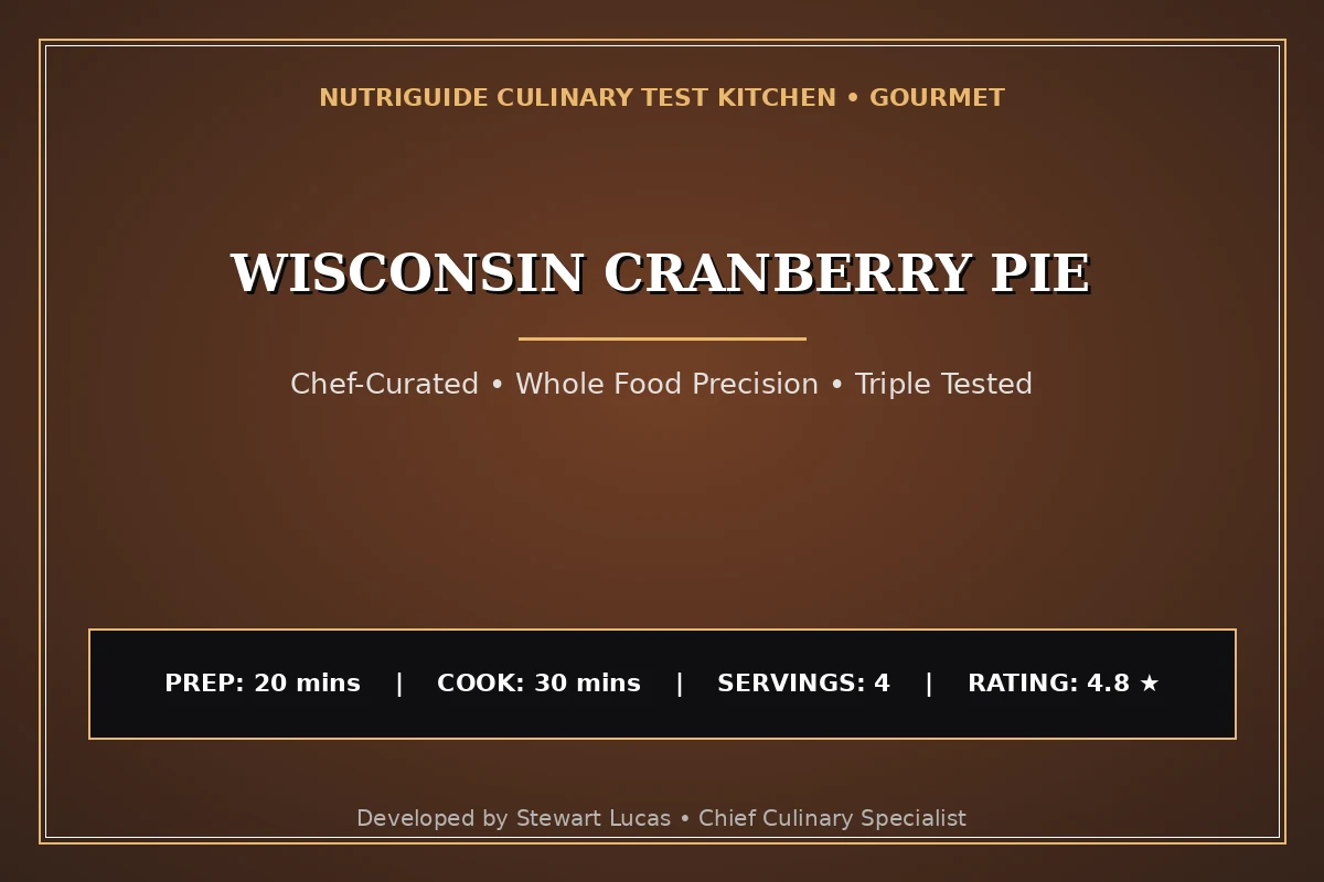Wisconsin Cranberry Pie