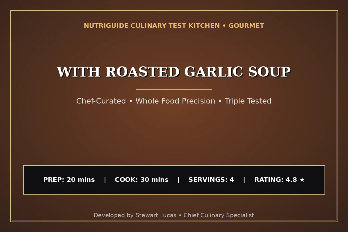 With Roasted Garlic Soup