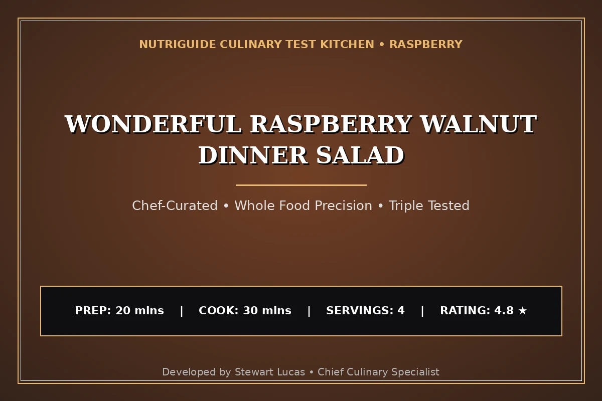 Wonderful Raspberry Walnut Dinner Salad