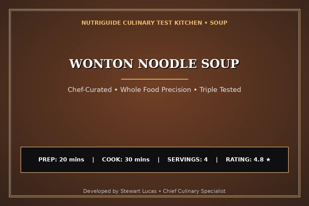 Wonton Noodle Soup