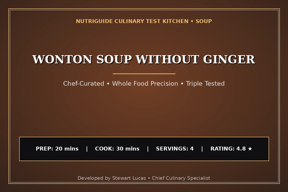 Wonton Soup Without Ginger