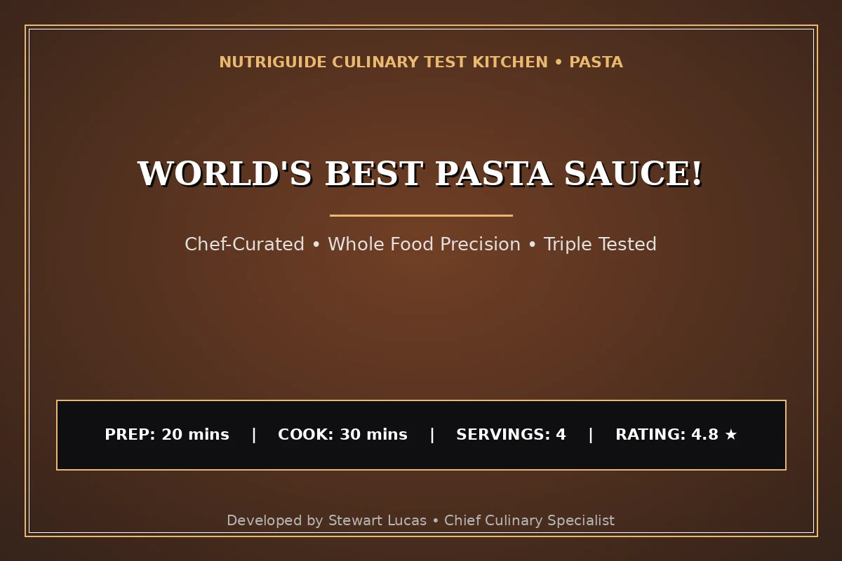 World'S Best Pasta Sauce!