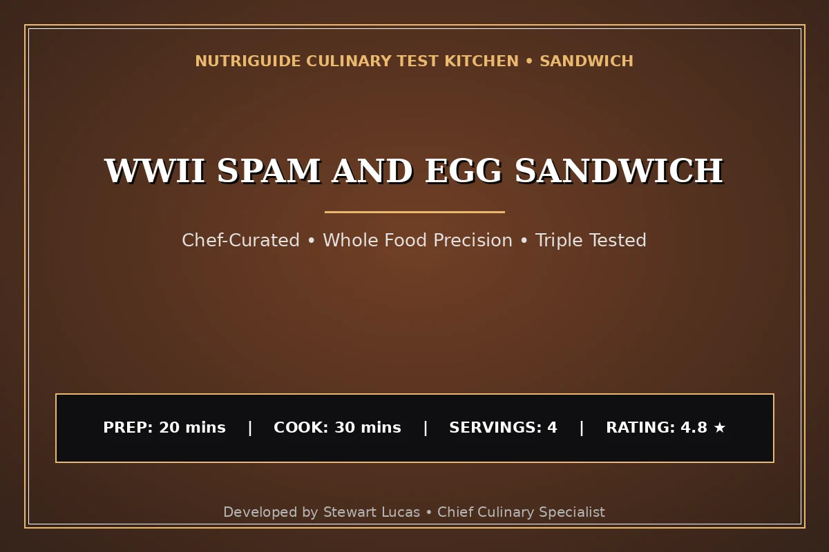 Wwii Spam And Egg Sandwich