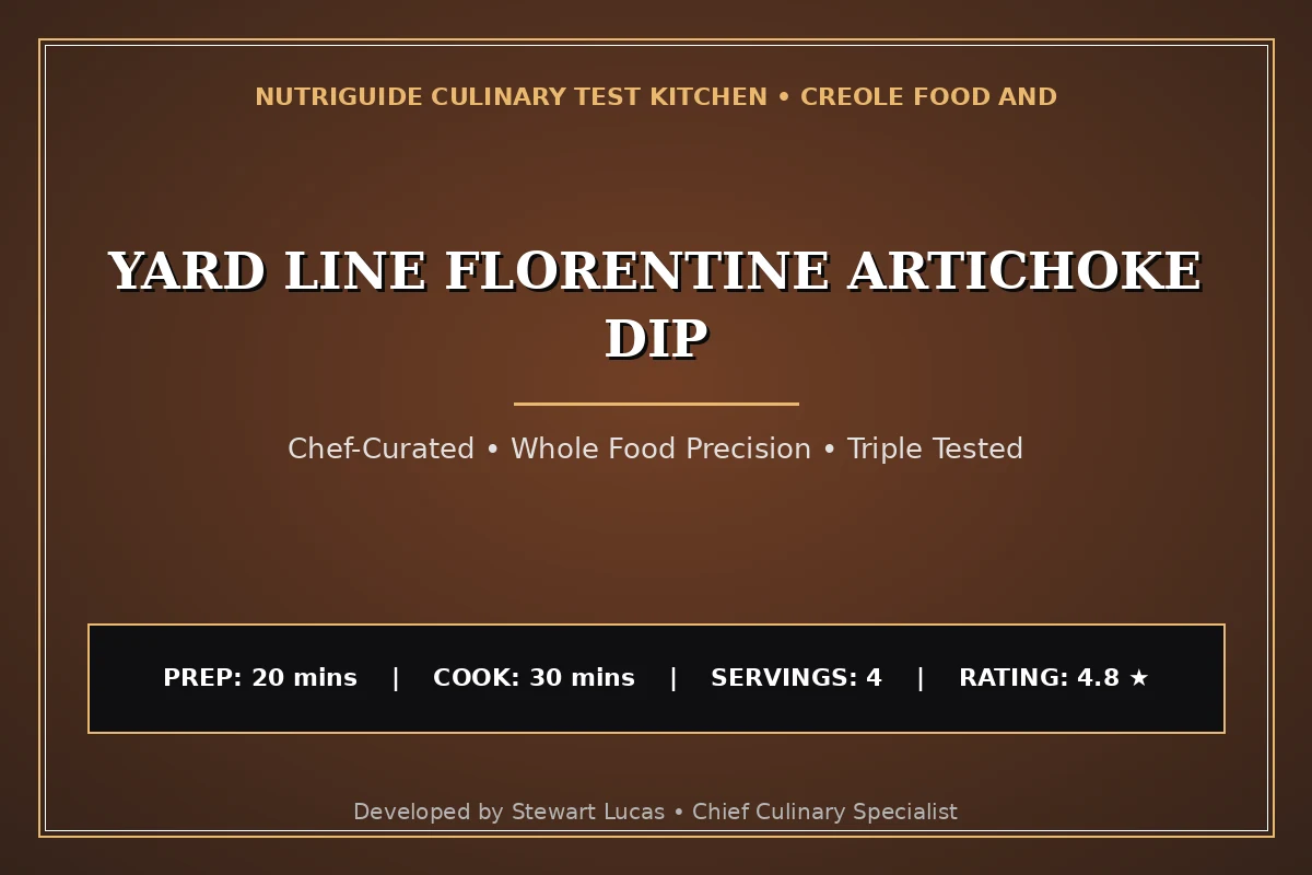 Yard Line Florentine Artichoke Dip
