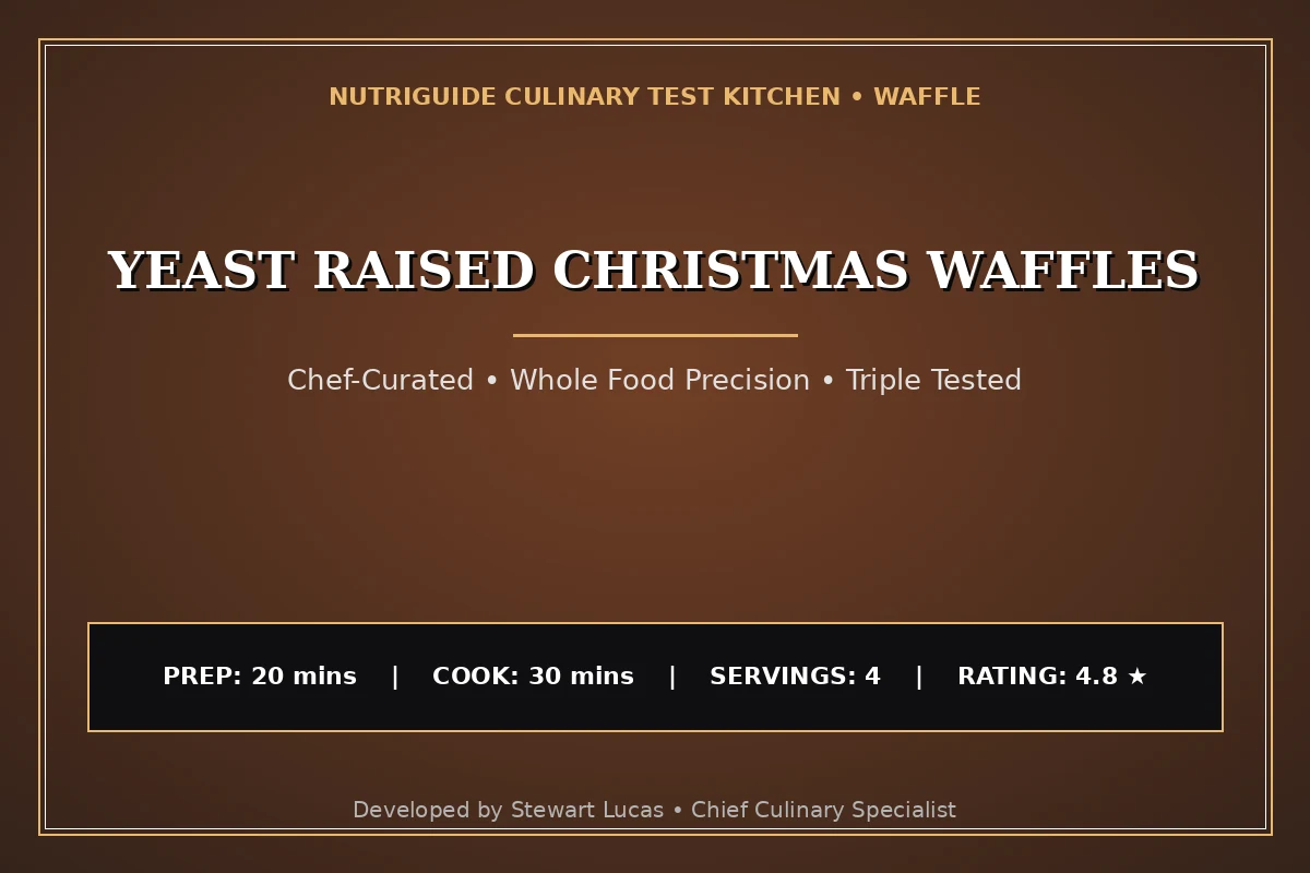 Yeast Raised Christmas Waffles