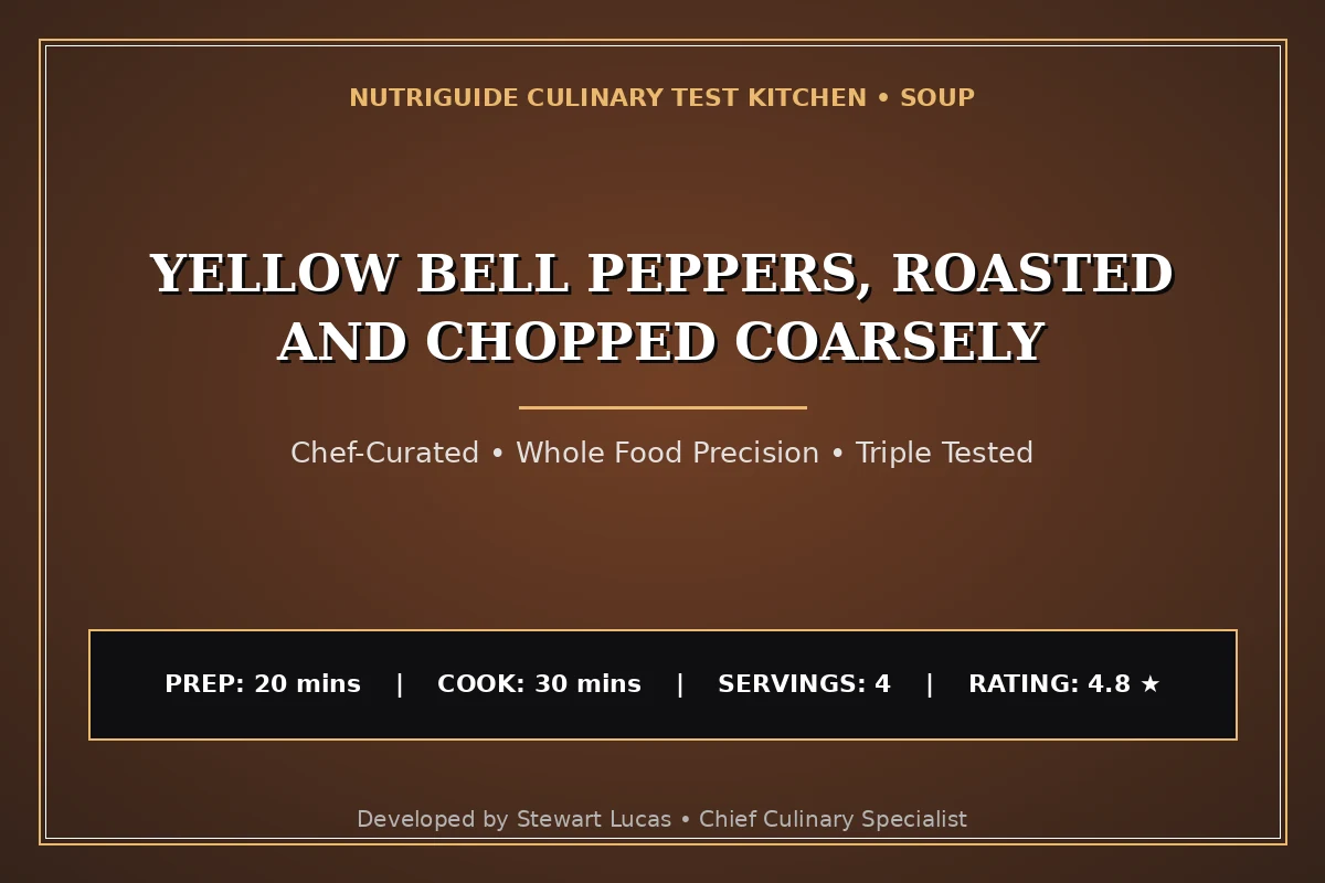 Yellow Bell Peppers, Roasted And Chopped Coarsely