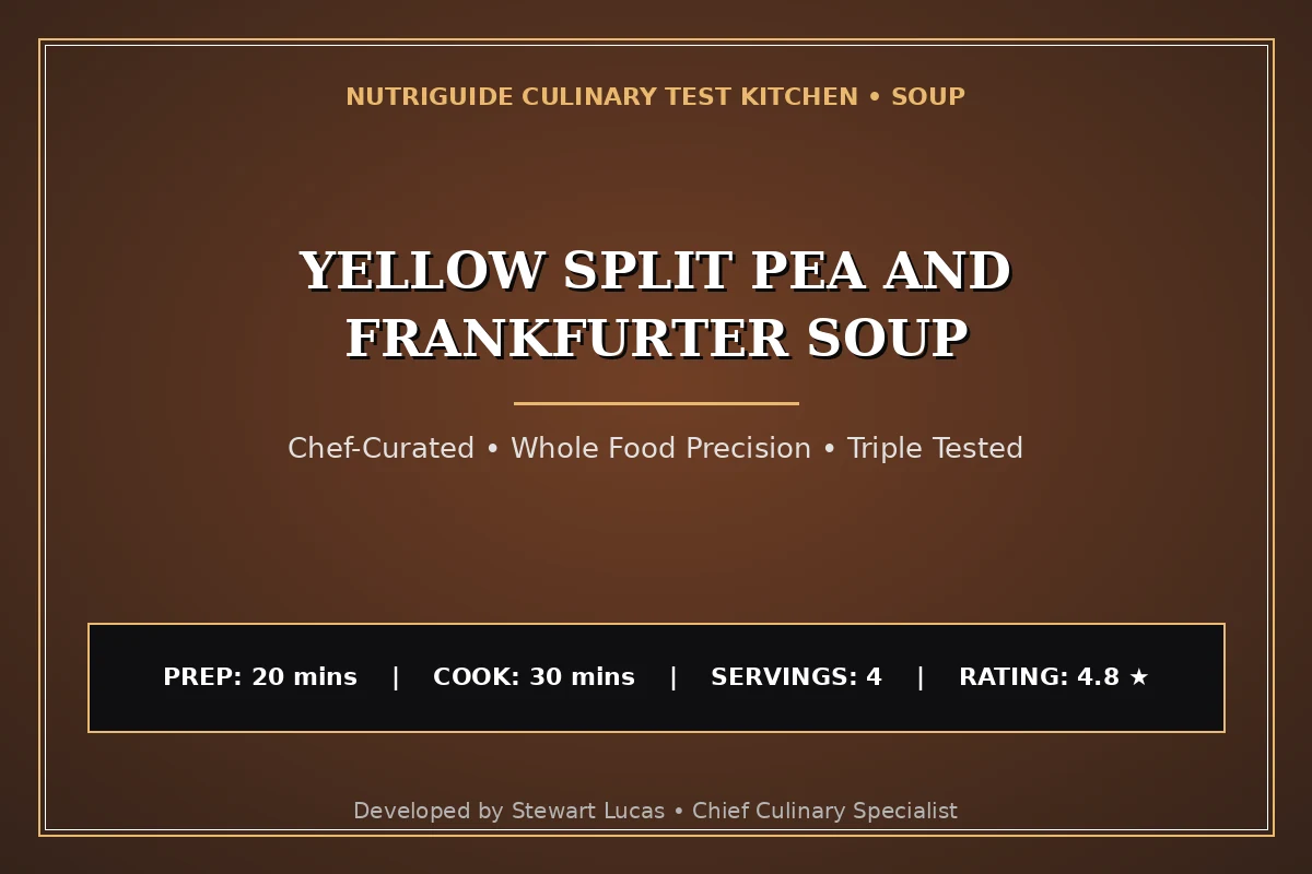 Yellow Split Pea And Frankfurter Soup