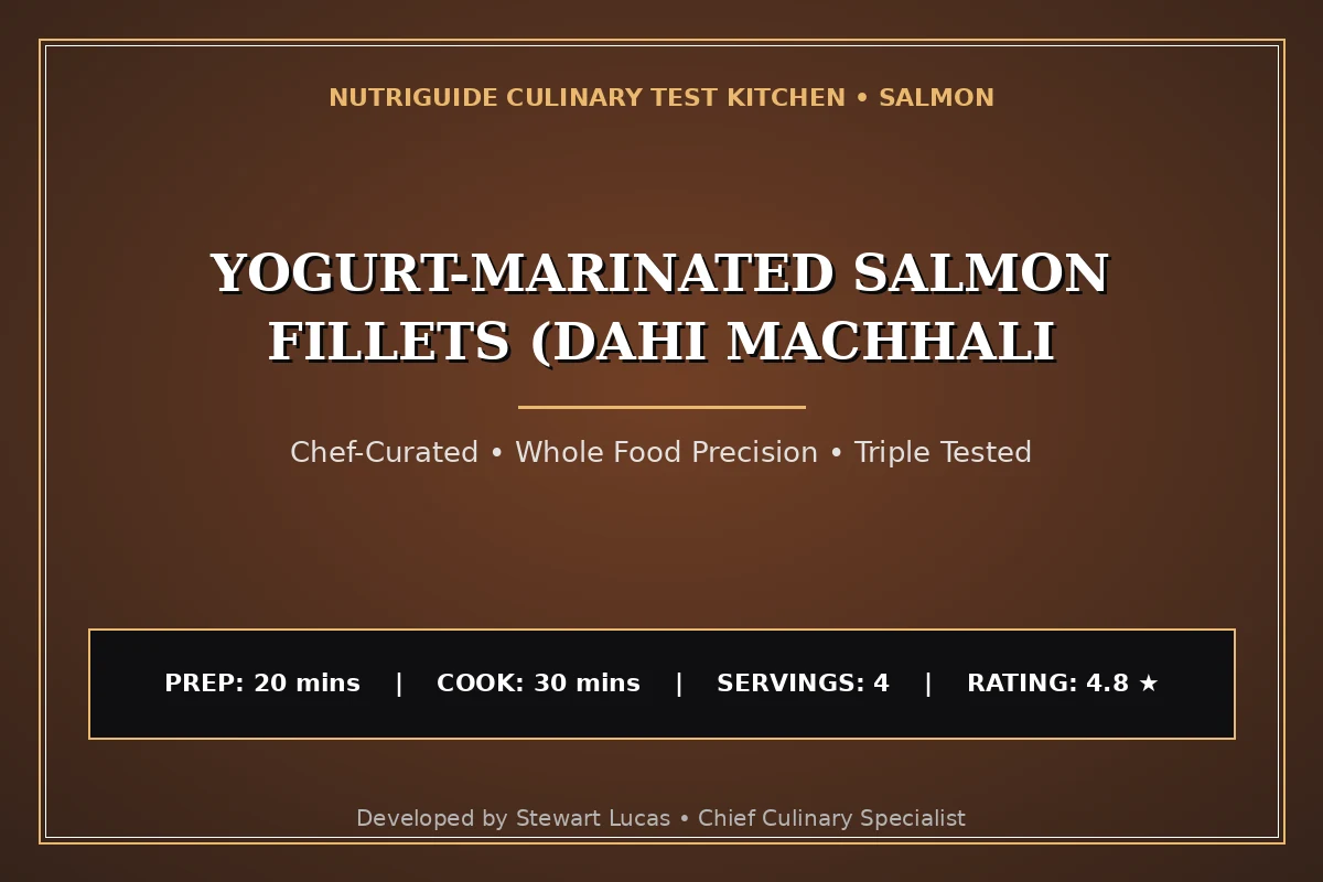 Yogurt-Marinated Salmon Fillets (Dahi Machhali