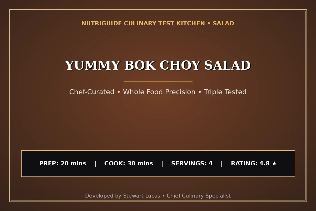 Yummy Bok Choy Salad
