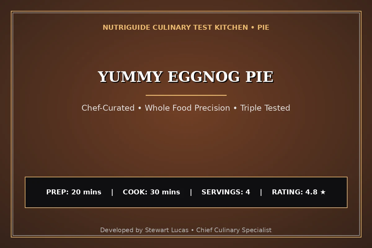 Yummy Eggnog Pie
