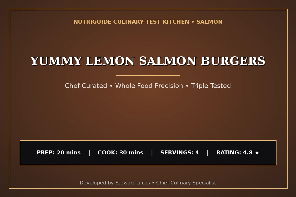 Yummy Lemon Salmon Burgers