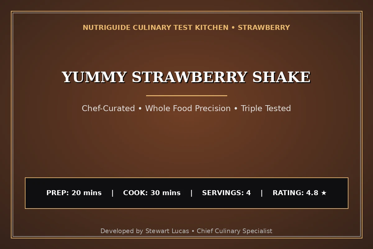 Yummy Strawberry Shake